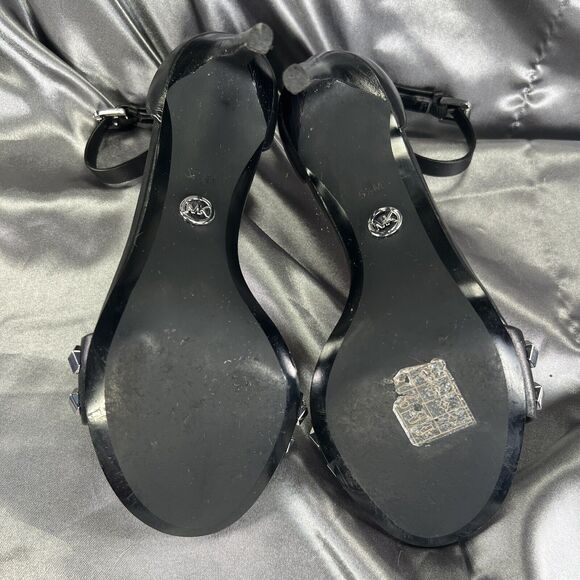 Michael Kors Studded High Heels Women's size 5.5 Stiletto Black Silver‎ Worn 2x - Picture 15 of 16
